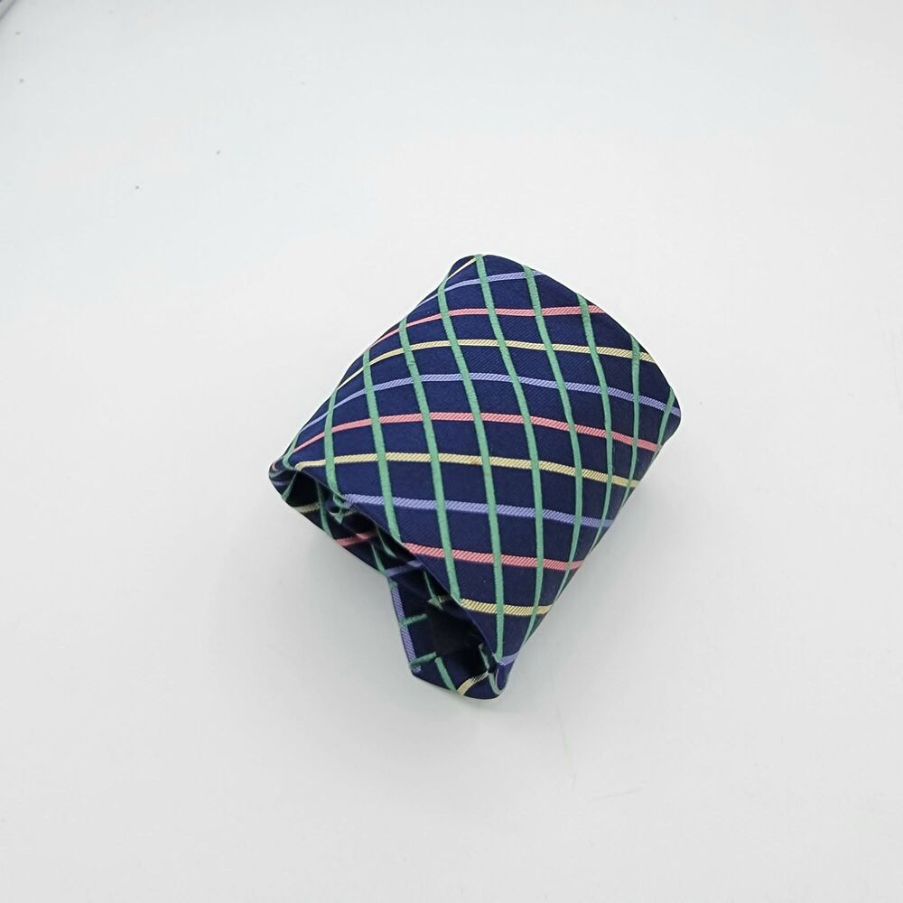 Lands' End Silk Italy Blue Men's Necktie Size 59 x 3.75 - Picture 7 of 7